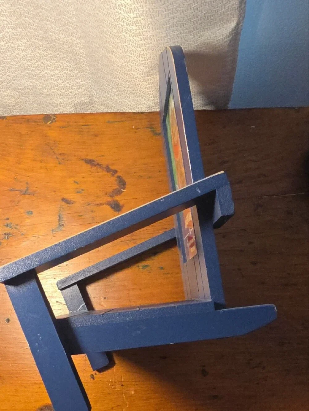 Blue Mini Adirondack Photo Frame Chair